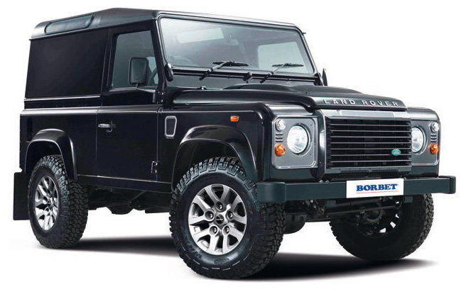 Für Land Rover Defender 110 20-22 Aluminiumlegierung Schwarz Auto